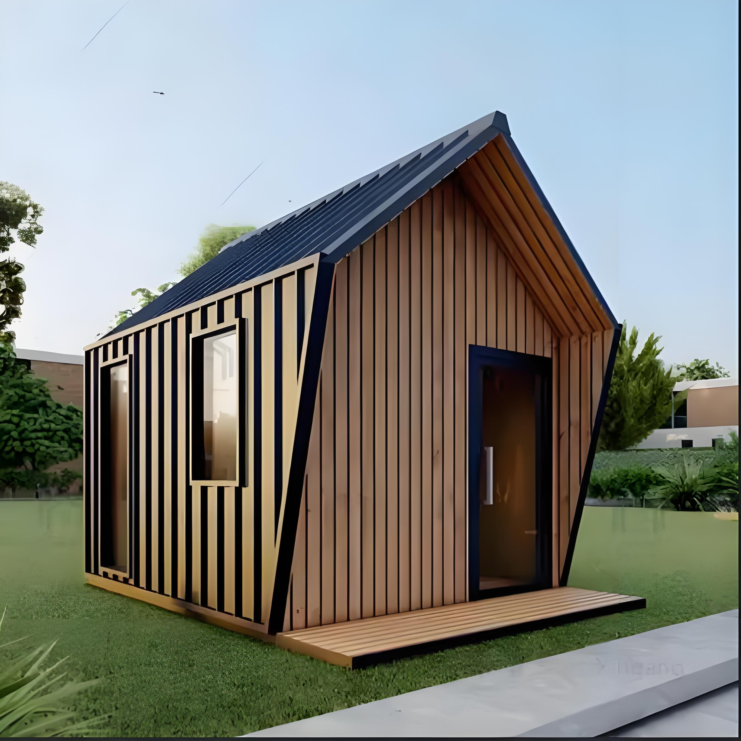 New Style wooden  Prefab House Light Gauge Steel Prefabricated Villa Tiny House